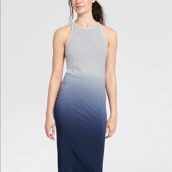 Athleta Dresses & Skirts - Athleta Sunkissed Blue Ombré Midi Dress